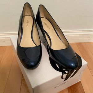 Nine West Heels - Dark Blue Patent, size 9
